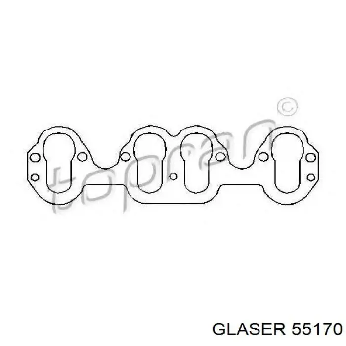 55170 Glaser прокладка впускного колектора