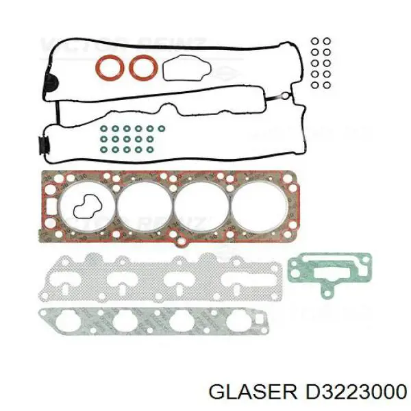 D3223000 Glaser комплект прокладок двигуна, верхній