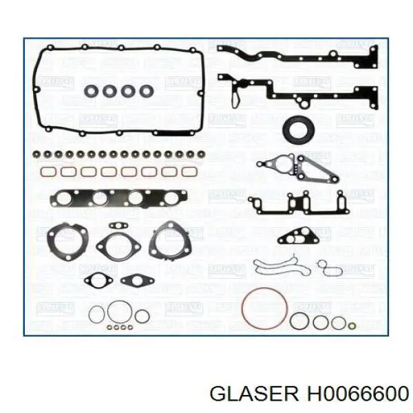 H0066600 Glaser прокладка головки блока циліндрів (гбц)