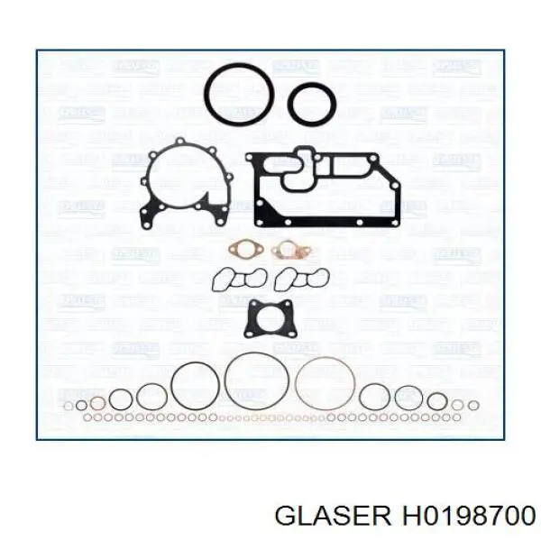 H0198700 Glaser прокладка головки блока циліндрів (гбц, права)
