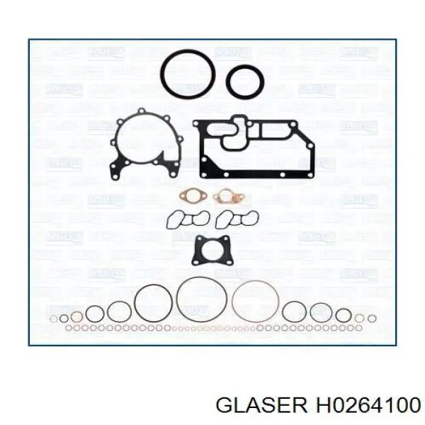 H0264100 Glaser прокладка головки блока циліндрів (гбц)