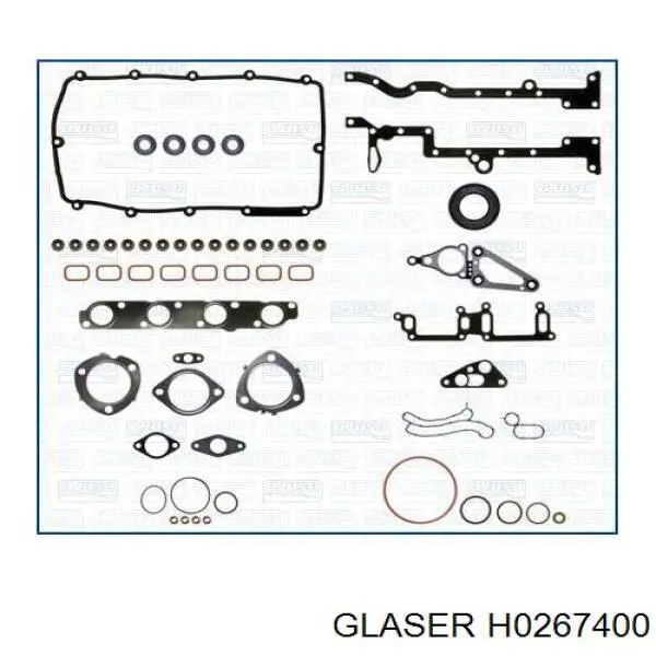 Прокладка головки блока циліндрів (ГБЦ) H0267400 Glaser