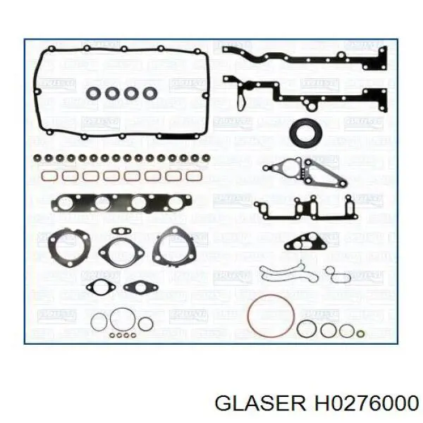 H0276000 Glaser прокладка головки блока циліндрів (гбц)