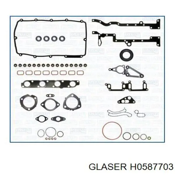 H0587703 Glaser прокладка головки блока циліндрів (гбц)