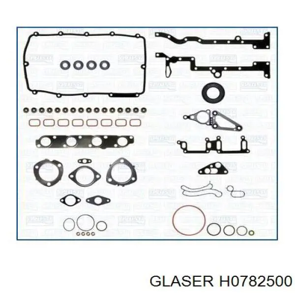 Прокладка головки блока циліндрів (ГБЦ), права H0782500 Glaser