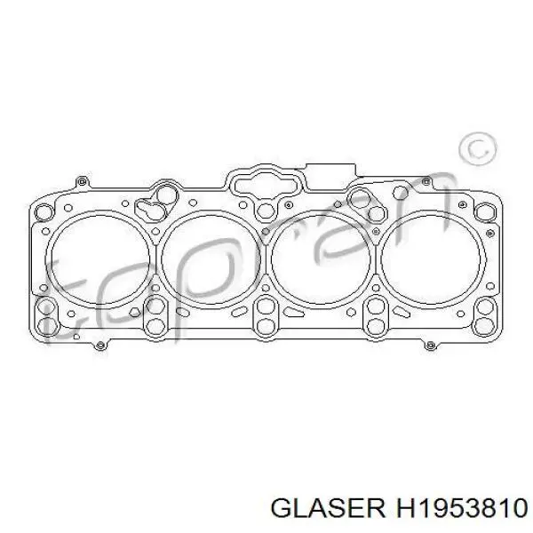 H1953810 Glaser прокладка головки блока циліндрів (гбц)