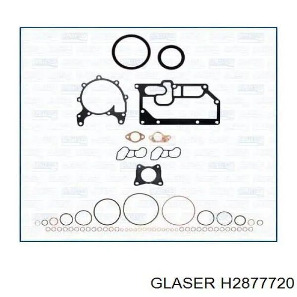 Прокладка головки блока циліндрів (ГБЦ) H2877720 Glaser