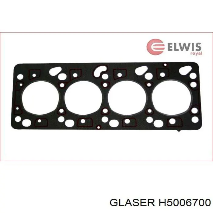 H5006700 Glaser прокладка головки блока циліндрів (гбц)
