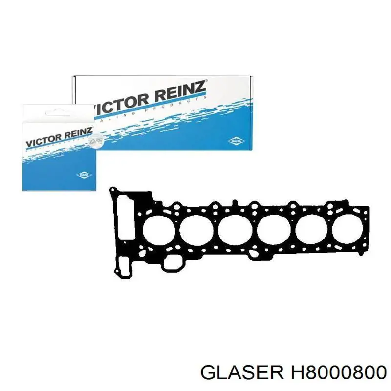 Прокладка головки блока циліндрів (ГБЦ) H8000800 Glaser