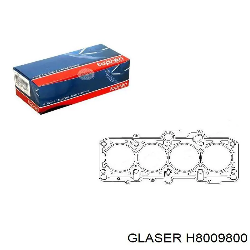 Купити H8009800 Glaser Прокладка ГБЦ