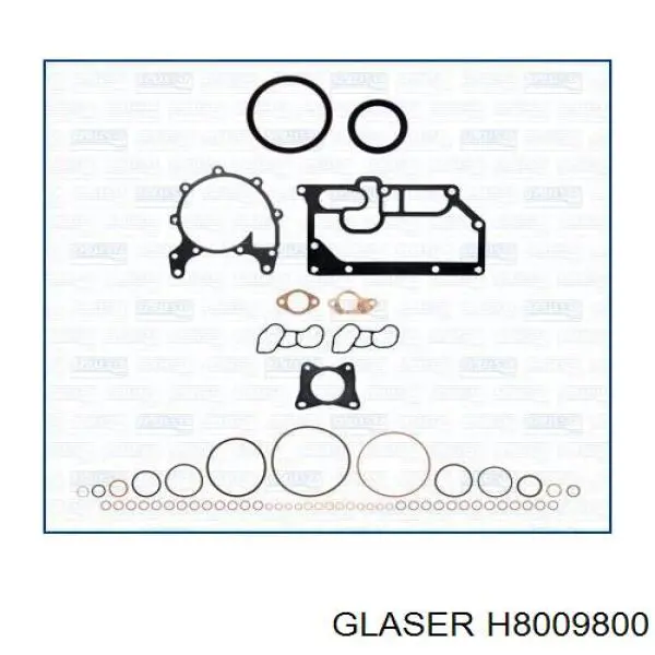 H8009800 Glaser прокладка головки блока циліндрів (гбц)