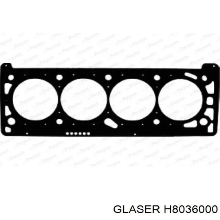 90536009 Opel Прокладка під головку