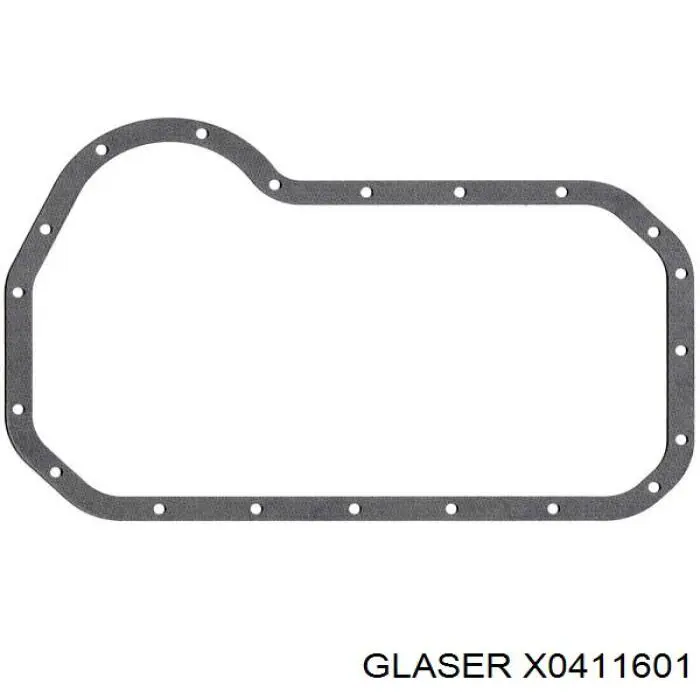 Прокладка піддону картера двигуна X0411601 Glaser