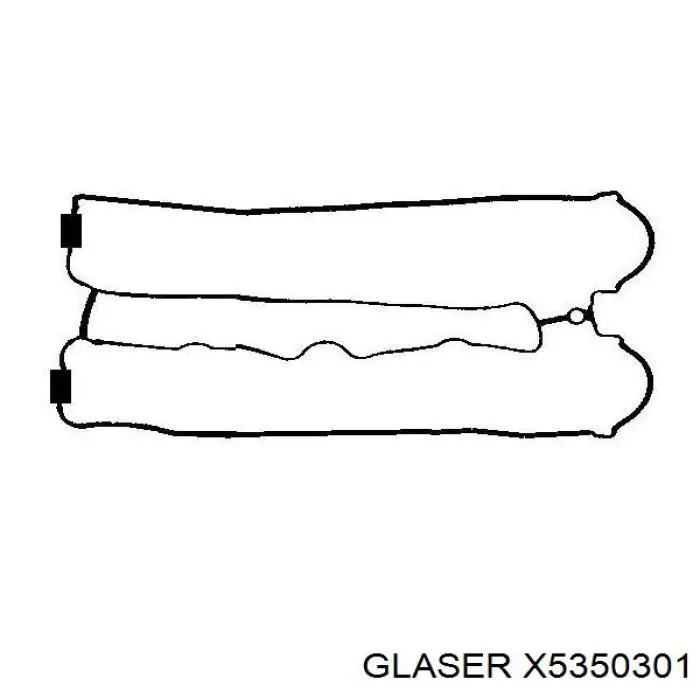 Прокладка клапанної кришки двигуна Glaser X5350301 ціна, від 4.54 USD