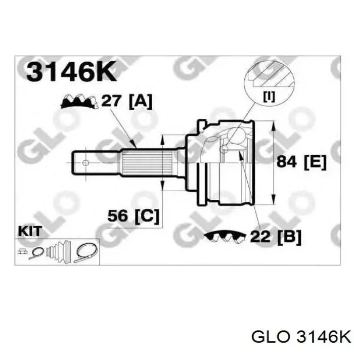 Граната колісна Nissan/Infiniti 3910172J15 ціна, від 25.90 USD