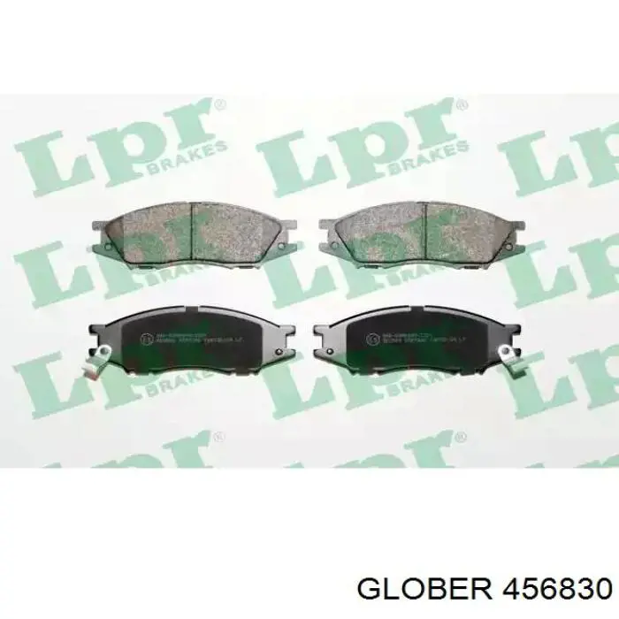 Передні тормозні колодки 456830 Glober
