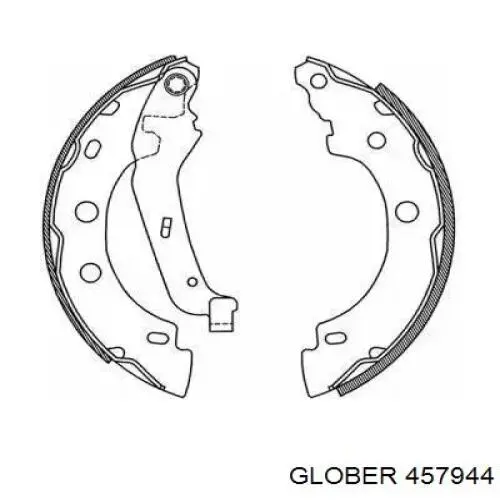 Купити 457944 Glober Задні колодки