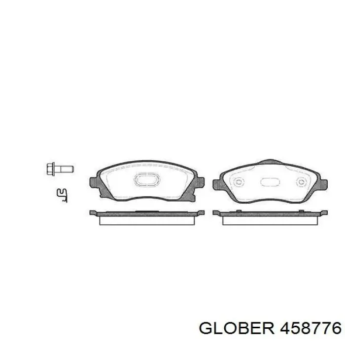 Гальмівні колодки Glober 458776 ціна, від 18.53 USD
