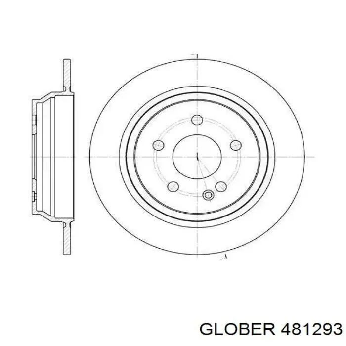 Диск гальмівний передній 481293 Glober