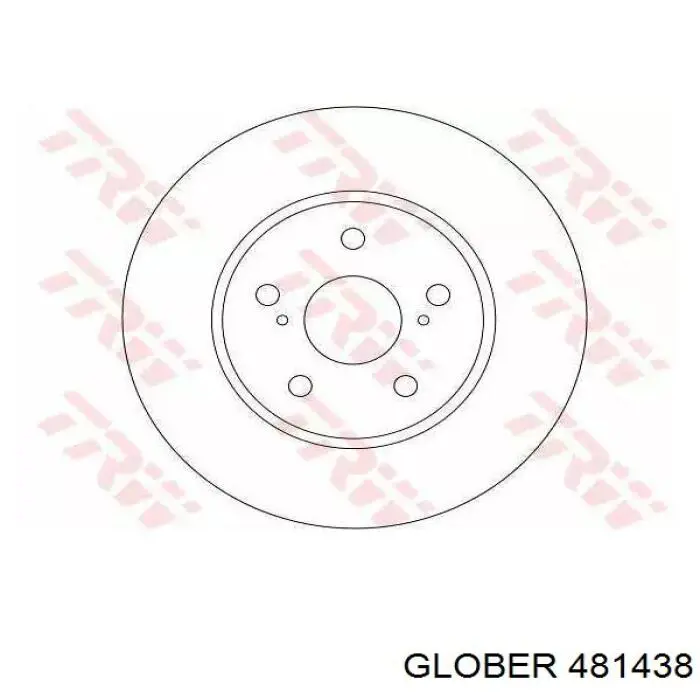 Гальмівні диски передні 481438 Glober