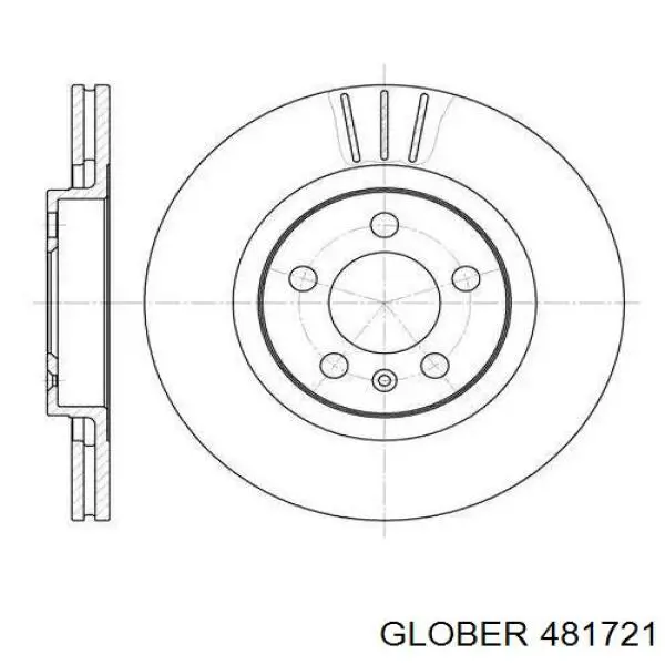 481721 Glober Дискові гальма