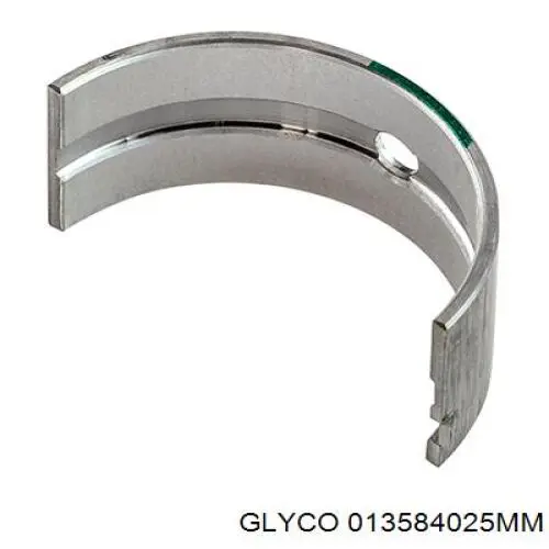 013584025MM Glyco вкладиші колінвала, шатунні, комплект, 1-й ремонт (+0,25)