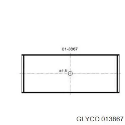 Вкладиші шатунні 013867 Glyco