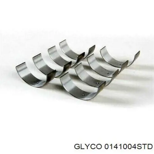 0141004STD Glyco вкладиші колінвала, шатунні, комплект, стандарт (std)