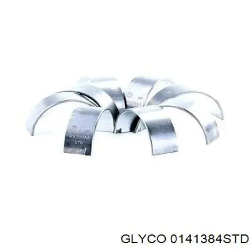 Шатунні вклалиші колінвала STD Glyco 0141384STD ціна, від 19.07 USD