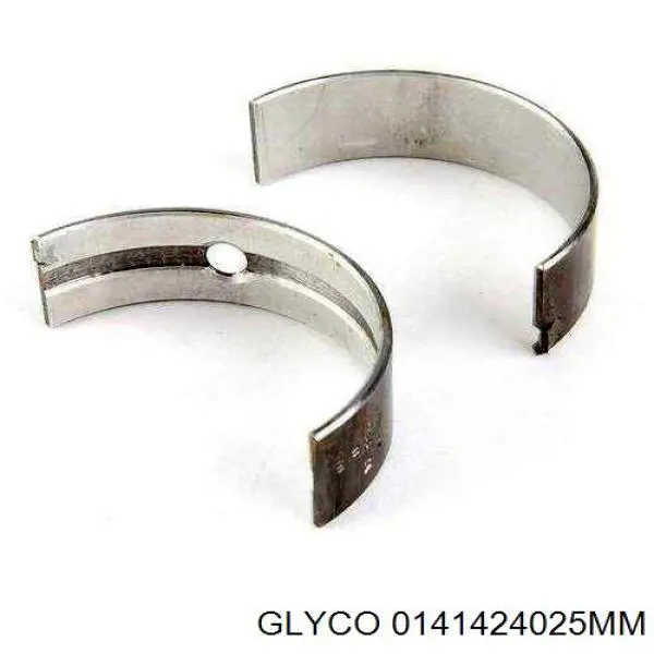0141424025MM Glyco вкладиші колінвала, шатунні, комплект, 1-й ремонт (+0,25)