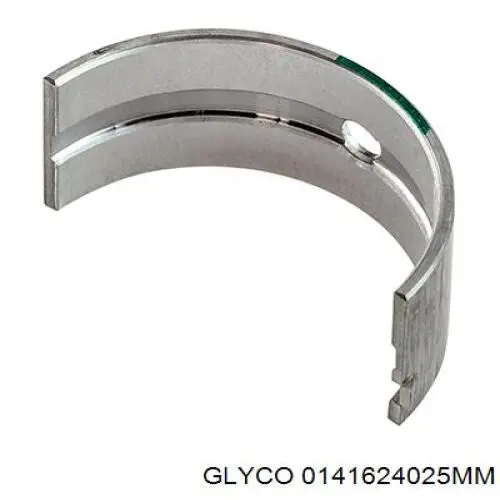 0141624025MM Glyco вкладиші колінвала, шатунні, комплект, 1-й ремонт (+0,25)