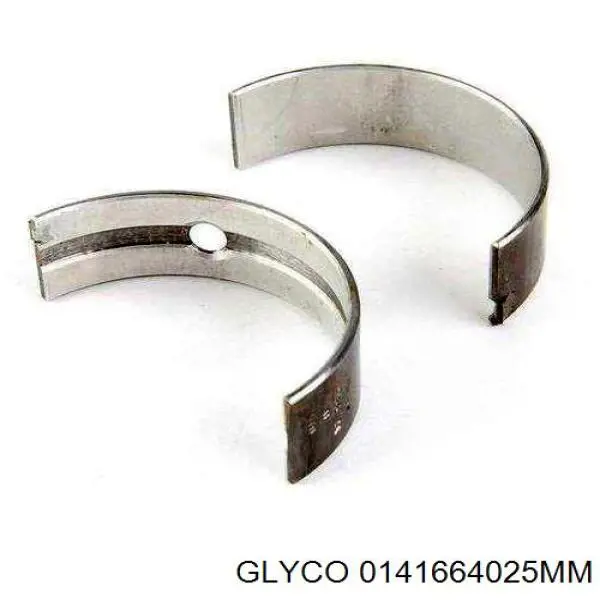 0141664025MM Glyco вкладиші колінвала, шатунні, комплект, 1-й ремонт (+0,25)