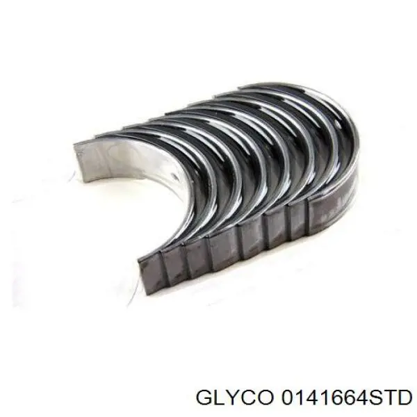 0141664STD Glyco вкладиші колінвала, шатунні, комплект, стандарт (std)