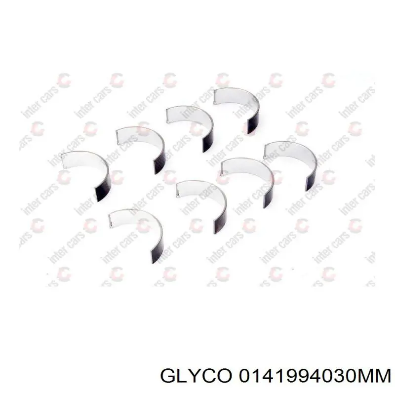 Купити 0141734030 Glyco Вкладиші колінвала, шатунні, комплект, 1-й ремонт (+0,25)