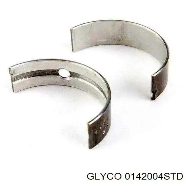 0142004STD Glyco вкладиші колінвала, шатунні, комплект, стандарт (std)