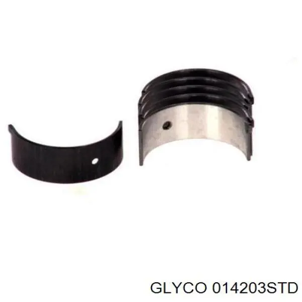 014203STD Glyco вкладиші колінвала, шатунні, комплект, стандарт (std)