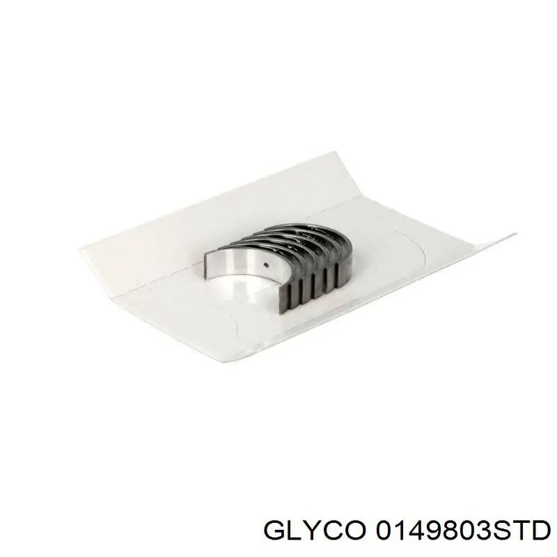 0149803STD Glyco вкладиші колінвала, шатунні, комплект, стандарт (std)