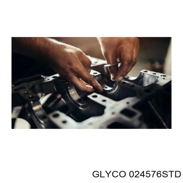 024576STD Glyco вкладиші колінвала, корінні, комплект, стандарт (std)