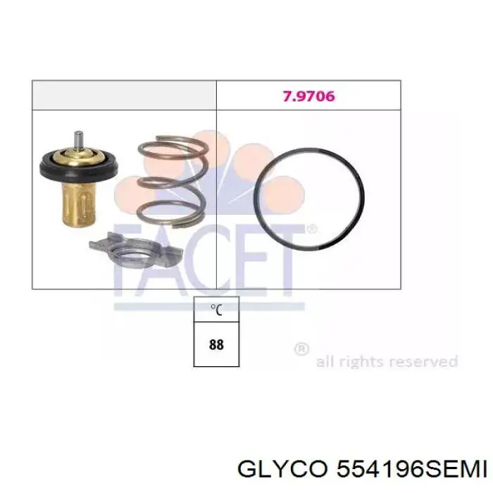 Втулка шатуна клонували Glyco 554196SEMI ціна, від 3.65 USD