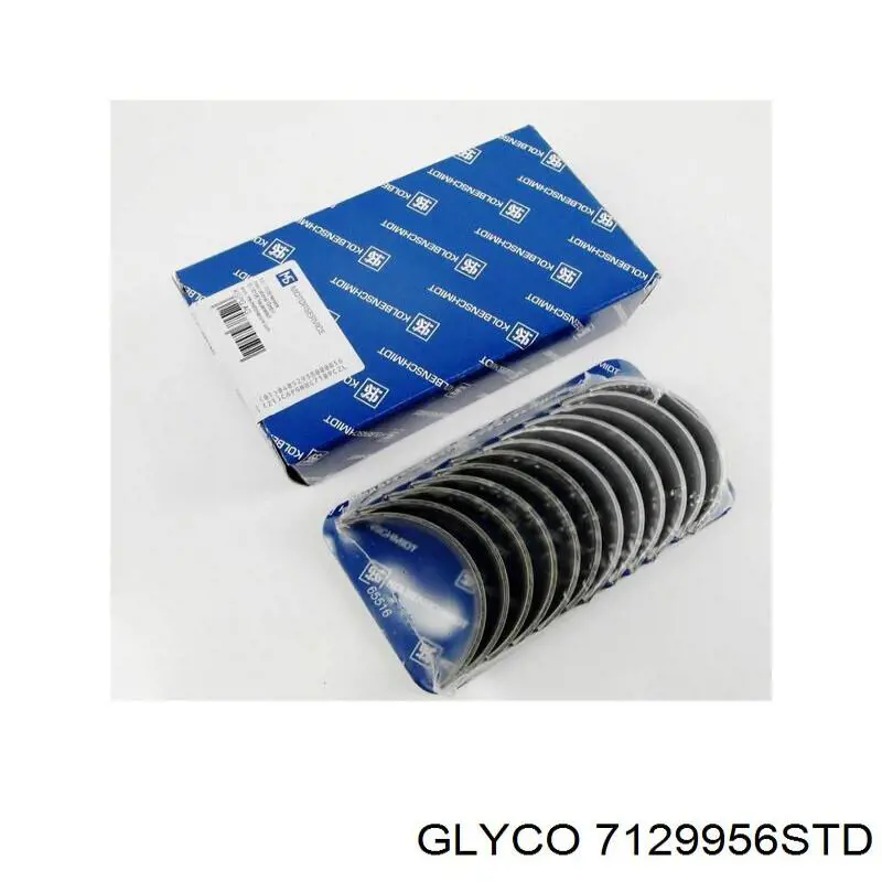 7129956STD Glyco вкладиші колінвала, шатунні, комплект, стандарт (std)