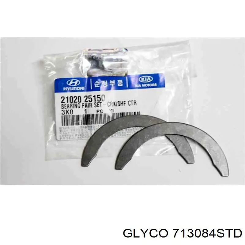 Шатунні вклалиші колінвала STD Glyco 713084STD ціна, від 6.01 USD