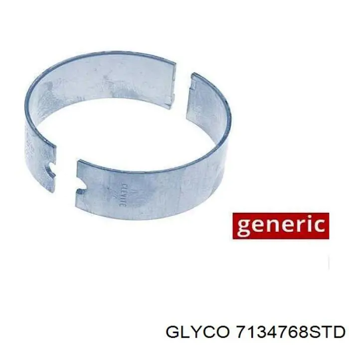 7134768STD Glyco вкладиші колінвала, шатунні, комплект, стандарт (std)