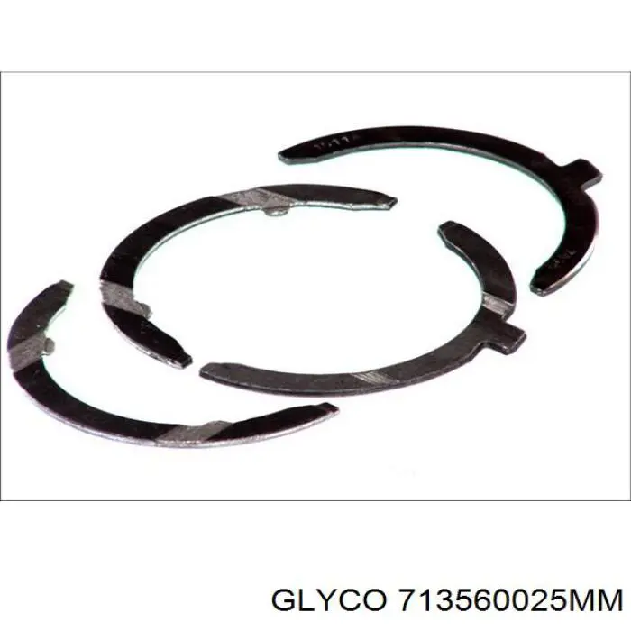 713560025MM Glyco вкладиші колінвала, шатунні, комплект, 1-й ремонт (+0,25)