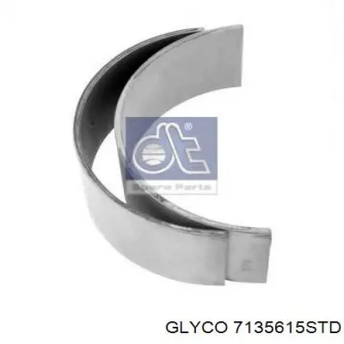 7135615STD Glyco вкладиші колінвала, шатунні, комплект, стандарт (std)