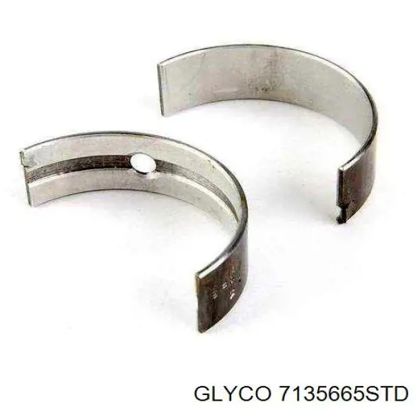 7135665STD Glyco вкладиші колінвала, шатунні, комплект, стандарт (std)