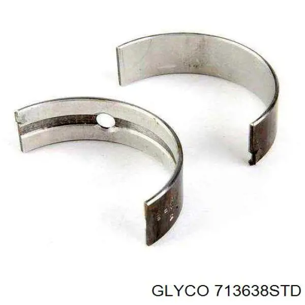 713638STD Glyco вкладиші колінвала, шатунні, комплект, стандарт (std)