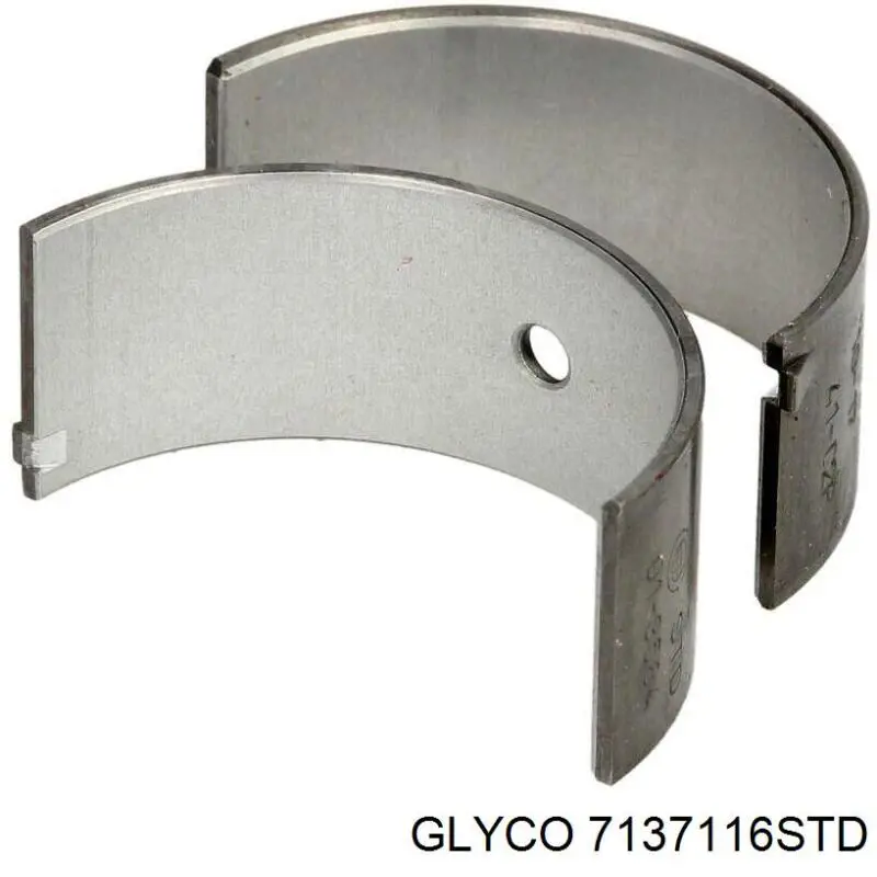 7137116STD Glyco вкладиші колінвала, шатунні, комплект, стандарт (std)
