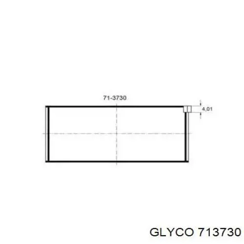 Вкладиші шатунні 713730 Glyco