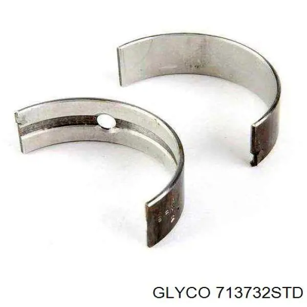 713732STD Glyco вкладиші колінвала, шатунні, комплект, стандарт (std)