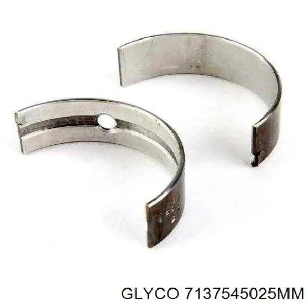 Вкладиші колінвала, шатунні, комплект, 1-й ремонт (+0,25) Glyco 7137545025MM ціна, від 19.91 USD